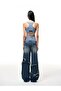 Trendy Stretch Denim Hollow Tank Top - 5