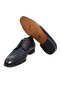 Dark Blue Color Lace-Up Genuine Leather Men's Shoes - 3