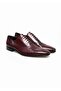 Burgundy Color Lace-Up Genuine Leather Men's Shoes