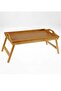 Folding Legged Bamboo Bed Enjoyment Tray Mini Table Study Laptop Eating Drinking Table 30X50 cm - 4