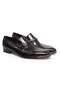 Brown Laceless Genuine Leather Men's Shoes