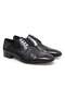 Black Color Lace-Up Genuine Leather Men's Shoes