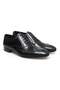 Black Color Lace-Up Genuine Leather Men's Shoes
