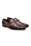 Brown Laceless Genuine Leather Leather Sole Men's Shoes