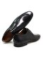 Black Color Lace-Up Genuine Leather Leather Sole Men's Shoes - 2