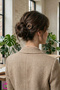 Women's Nostalgic Tortop Patterned French Pin Acetate Bun Clip 11cm - Durable Non-Slip Stick Clip