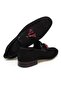 Black Color Laceless Genuine Leather Leather Sole Men's Shoes - 2