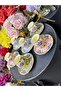 ESTERHOMEDECOR Hand-Painted Porcelain Coffee Cup Set for 6 People