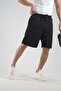 Pique Fabric Shorts with Elastic Waist Pockets - 4