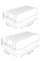 Set of 20 Transparent Shoe Boxes - Women's & Men's Shoe Storage Box Organization Travel Organizer - 7