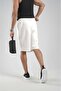 Pique Fabric Shorts with Elastic Waist Pockets - 4