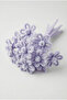 100 Pieces Light Dusty Lilac Chenille 30cm, Fuzzy Velvet Wire, Handicraft, Flower, Gift, Decoration, School, Event - 3