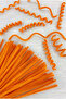 100 Pieces Neon Orange Chenille 30cm, Phosphorescent Feathered Wire, Handcrafted Flower Gift Decoration School Event - 2