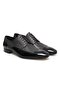 Black Color Lace-Up Genuine Leather Leather Sole Men's Shoes