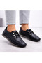 9871 Genuine Leather Inside and Out, Non-Slip Sole, Very Comfortable Daily Women's Shoes Black - 7