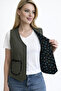 Women's Double-Sided Flannel Divitin Fabric Felt Vest - 3