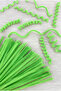 100 Pieces Neon Mint Chenille 30cm, Phosphorescent Velvet Wire, Handicraft, Flower, Gift, Decoration, School, Event - 2