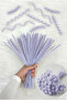 100 Pieces Light Dusty Lilac Chenille 30cm, Fuzzy Velvet Wire, Handicraft, Flower, Gift, Decoration, School, Event