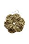 Flower Motif Knitted Earrings - 3