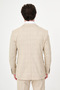Plaid Slim Fit Mono Collar Men's Suit Beige - 45472.26Y - 5