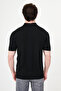 Patterned Slim Fit Polo Collar Men's Knitwear T-Shirt Black - 11587.26Y - 4