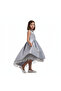 D' Daniela - Long Tail Flower Girl Dress - Grey - 3Y to 13Y - 2