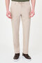 Textured Slim Fit Drawstring Elastic Waist Men's Trousers Beige - 38376.26Y - 4