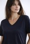V-Neck Navy Blue Women's Blouse 26Y0021K1 - 3