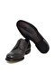 Gray Color Lace-Up Genuine Leather Leather Sole Men's Shoes - 3