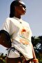 Women's Oversize T-Shirt Costa Parrot Printed White – Crew Neck, Comfortable Fit, 100% Cotton - 6