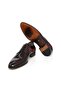 Burgundy Color Lace-Up Genuine Leather Men's Shoes - 3