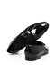 Black Color Laceless Genuine Leather Leather Sole Men's Shoes - 2