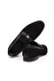 Black Color Laceless Genuine Leather Leather Sole Men's Shoes - 2