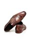 Brown Lace-Up Genuine Leather Sole Men's Shoes - 2