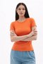 Short Sleeve Orange Women's T-Shirt 26Y0444K1 - 2