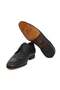 Black Color Lace-Up Genuine Leather Leather Sole Men's Shoes - 3