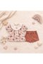 Miss Pallone 100% Cotton Baby Girl Summer Floral Patterned Shorts Set of 2 - 2
