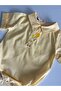 Yellow Gingham Baby Romper Shirt with Collar Embroidery and Duck Pattern Summer Baby Boy Shirt - 4