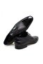 Black Color Lace-Up Genuine Leather Men's Shoes - 2