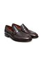Brown Laceless Genuine Leather Men's Shoes