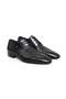Black Color Lace-Up Genuine Leather Men's Shoes