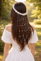 Handmade Fully Pearled Elegant Wedding, Engagement, Party Crown and Hair Accessory - 2