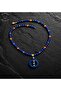 Dark Blue Agate Evil Eye Protection and Focusing Necklace - 3