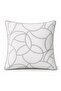 Throw Pillow Cover Embroidered Decorative – Modern Gray Navy Blue Throw Pillow Living Room - 2