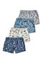 95% Cotton Lycra Combed Cotton Boys' Boxer Set of 4 / Underpants / Underwear