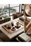 Luxury Transparent Plexiglass Presentation Tray with Gold Handles - Modern Acrylic Coffee Presentation Tray - Premium Design - 2