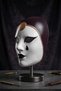 Venetian Burgundy&Gold Pierrot Mask - 3