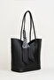 Women's Camellia Black Scarf and Organizer Gift Snap Closure Handbag and Shoulder Bag