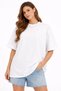 Free Palestine Unisex Oversize Patchwork Detailed Printed T-Shirt – Model with Additional Piece Design - 4