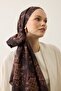 شال ناعم 3074 بني غامق - 3